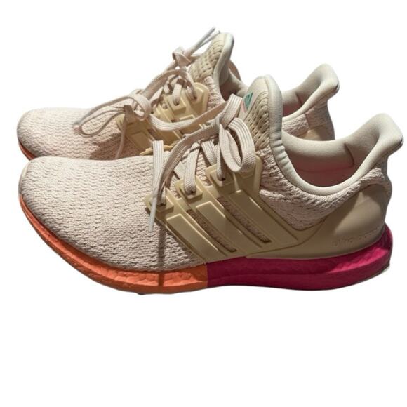 ADIDAS ULTRABOOST DNA W (LIEN BEIGE PINK ORANGE) SNEAKER SHOES SIZE 6 (FX7235) - Picture 2 of 10